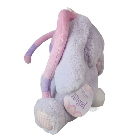 Disney Angel Plush Toy Purple Pink 12" Stitch Girlfriend Stuffed Gingham Bow NWT - Picture 3 of 11